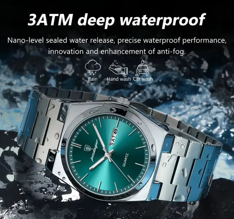 Luxury POEDAGAR Quartz Watch for Men