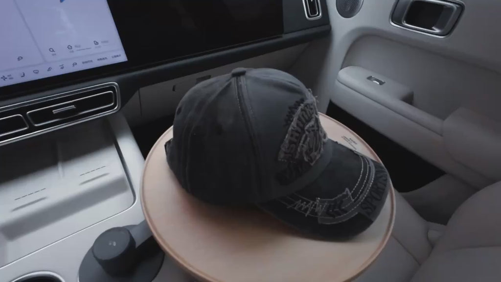 Vintage Washed Shark Embroidered Baseball Cap